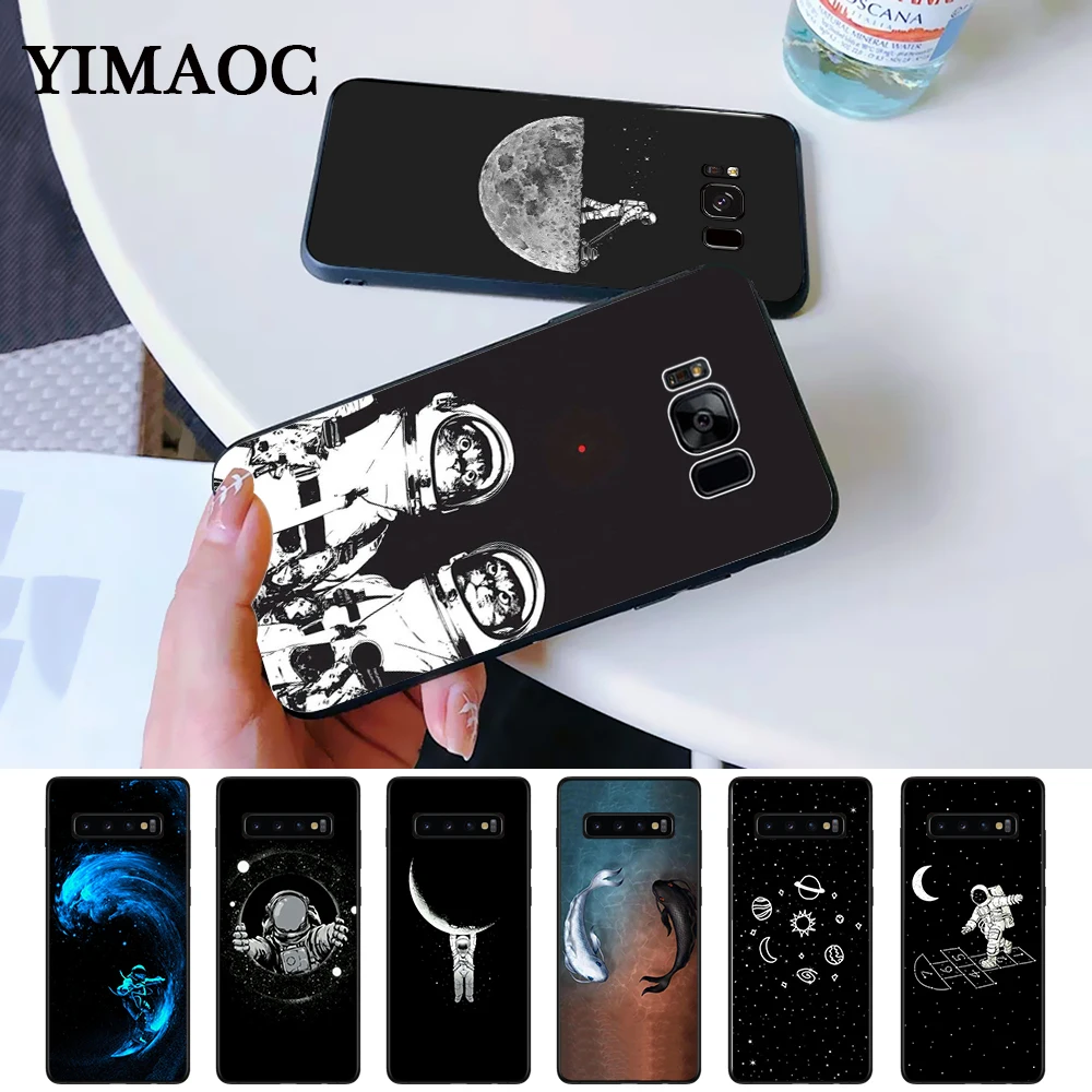 Space Cosmic Silicone Case for Samsung S6 Edge S7 S8 Plus S9 S10 S10e Note 8 9 10 M10 M20 M30 |