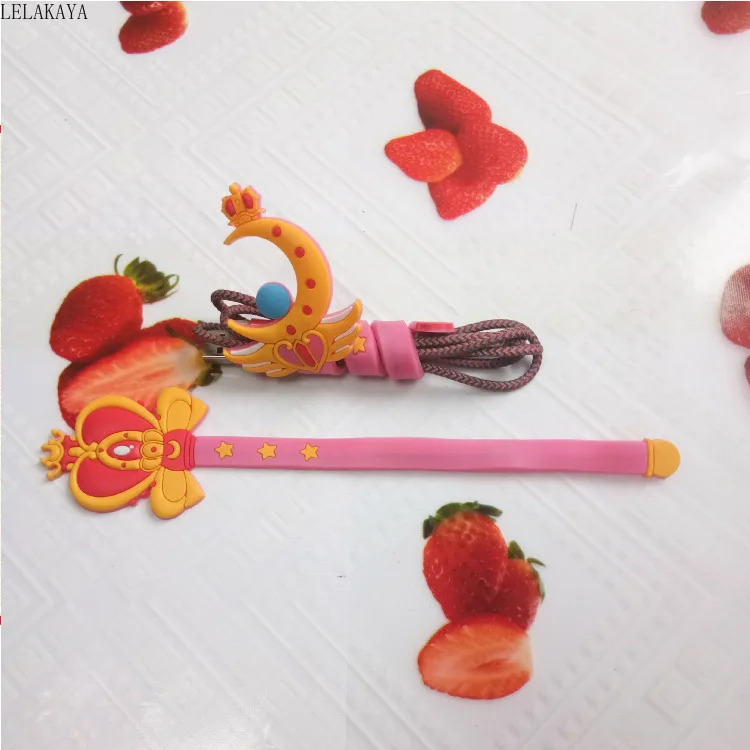 Аниме Сейлор Мун 1 шт. Tsukino Usagi сердце Луна экшн Искусственная резина usb линия