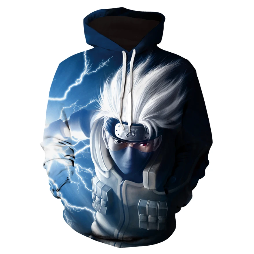Новинка 2020 толстовка с 3D принтом Наруто спортивный костюм для мальчиков Sasuke kakashi