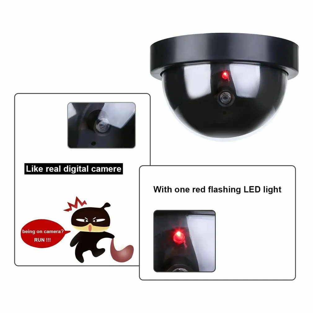 Мини CCTV камера поддельная/Манекен купольная Камера Flash rood Licht installeren Out/камера Скрытого видеонаблюдения Манекен CCTV камера