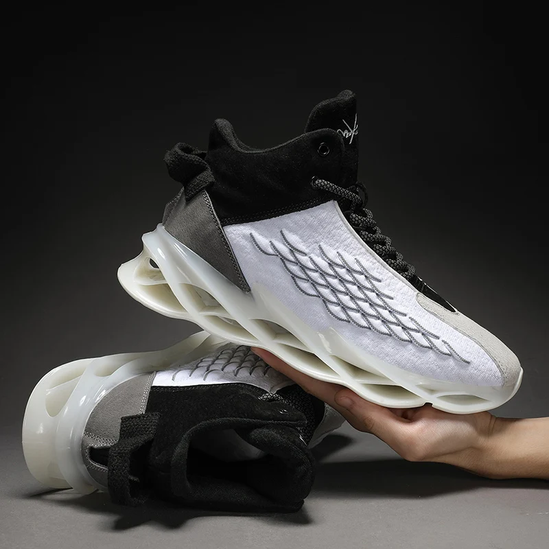 Chaussures de course A lame haute pour hommes baskets респираторы для защиты от повреждений