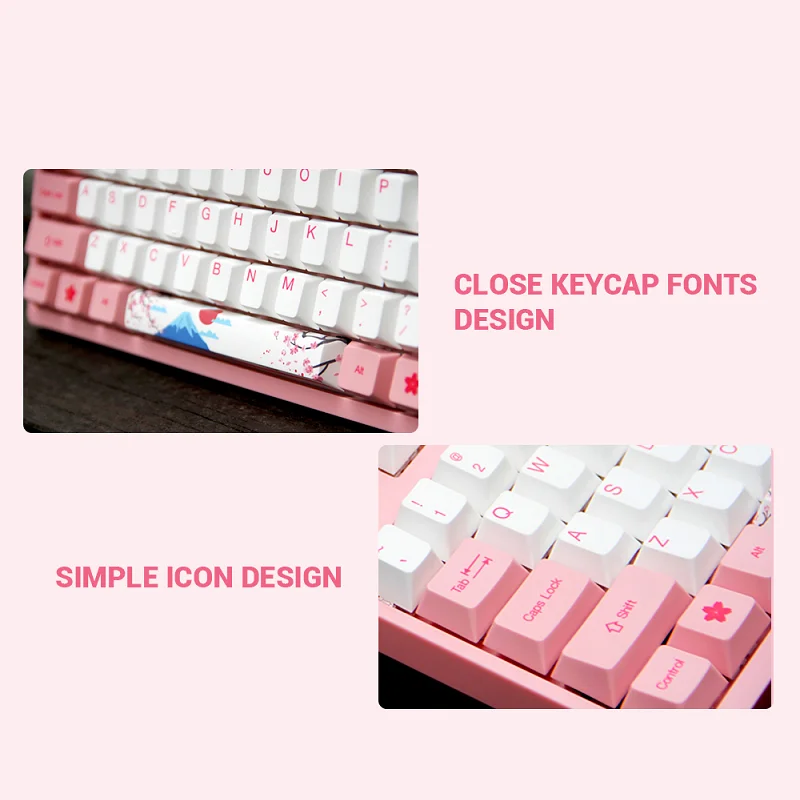 AKKO Cherry PBT 114 ключ Вишневый краситель субкровать набор ключей мировой Тур Серия
