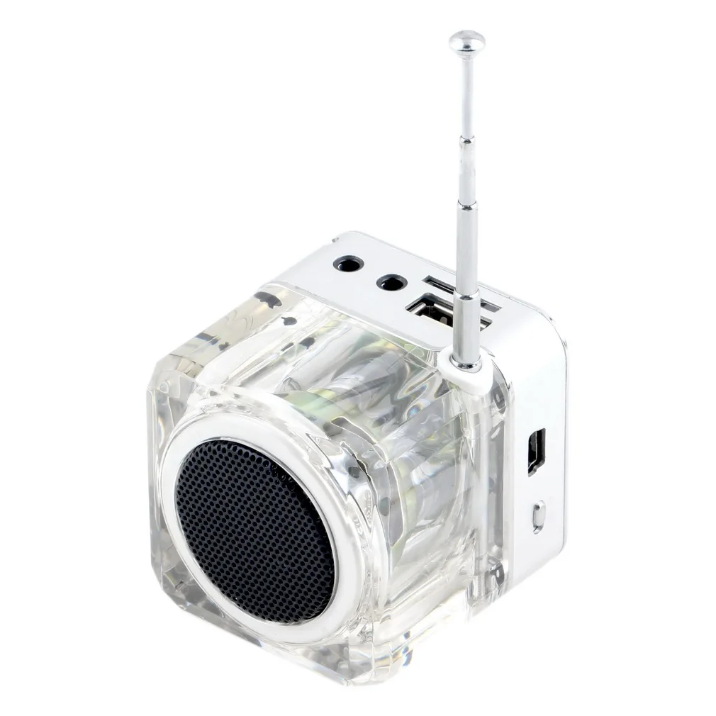 Мини-динамик lcd HiFi Музыка MP3/4 плеер Micro SD/TF USB диск FM радио мини динамик