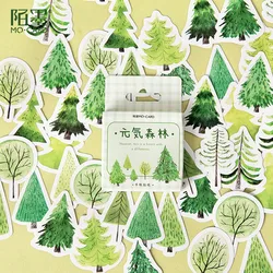 Charming Vintage Coffee & Plant Decorative Sticker Set - 46 Piece Cute Stationery Collection for Scrapbooking and Journaling (12)