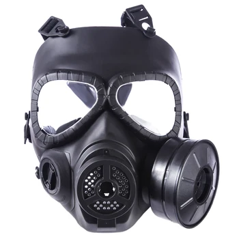 

WST Head Mask Full Face Single Canister Electric Ventilative Biochemical Gas Mask - Black