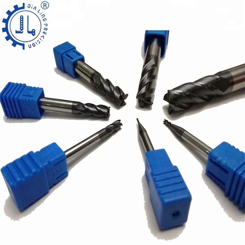 

JIALING 1pc four flute milling cutterend mill 3mm 10mm hrc55 end mill 0.5 end mills cutting carbide