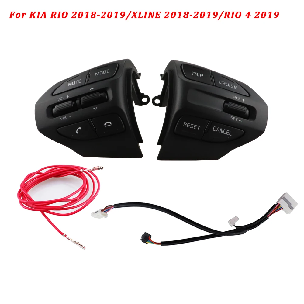 Для K2 Кнопка круиз-контроля для Kia RIO 4 X-LINE Многофункциональная кнопка рулевого колеса модуль Bluetooth для телефона автомобиля
