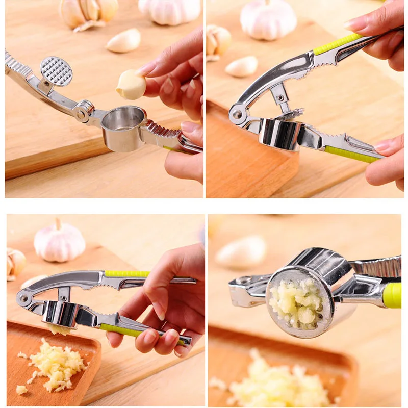 Garlic Press Crusher Squeezer Masher Home Kitchen Mincer Tool Stainless  Steel посуда для кухни Useful Things for Kitchen #50 - AliExpress