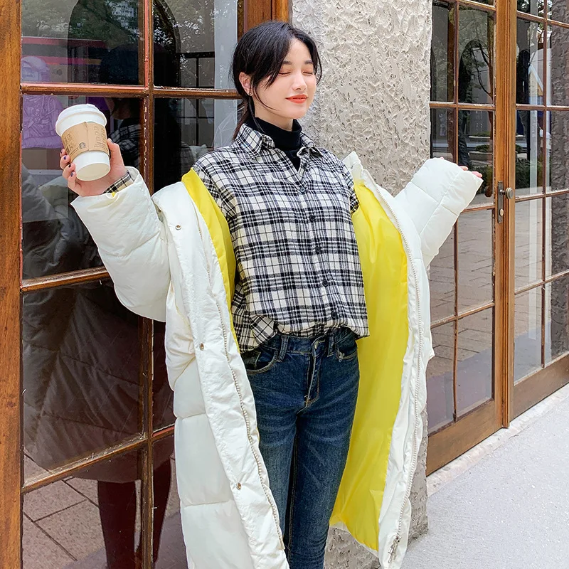 

2019 Korean-style Dongdaemun down Jacket Cotton-padded Clothes Women's Mid-length Loose And Plus-sized Large Fur Collar Cotton-p
