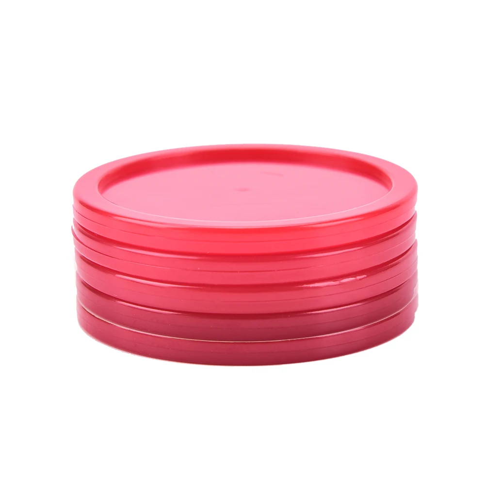 5 Pcs Kinderen Indoor Tafel Spel Speelgoed Rode Plastic Mini Air Hockey Tafel Puck for Air Hockey Accessories