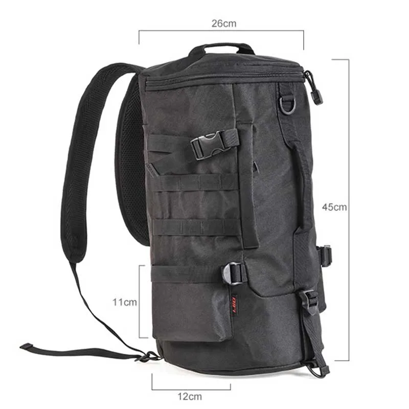 Heavy Duty Fishing Tackle Backpack Rucksack Outdoor Shoulders Bag 45x26x26cm