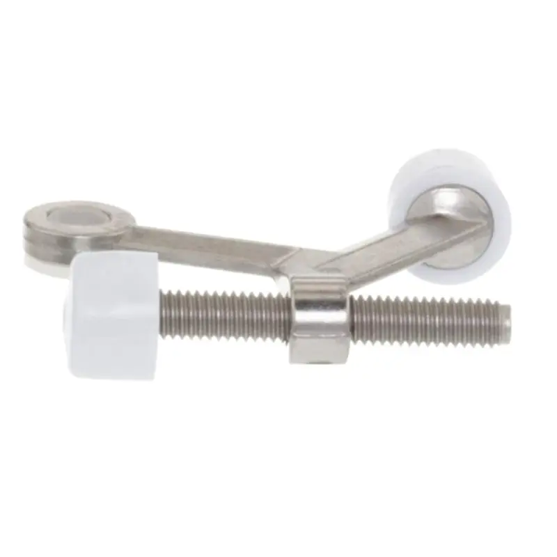 OOTDTY 2Pcs/1Pc Heavy Duty Adjustable Hinge Pin Door Stopper Stop with Bumper Tip Hardware Home