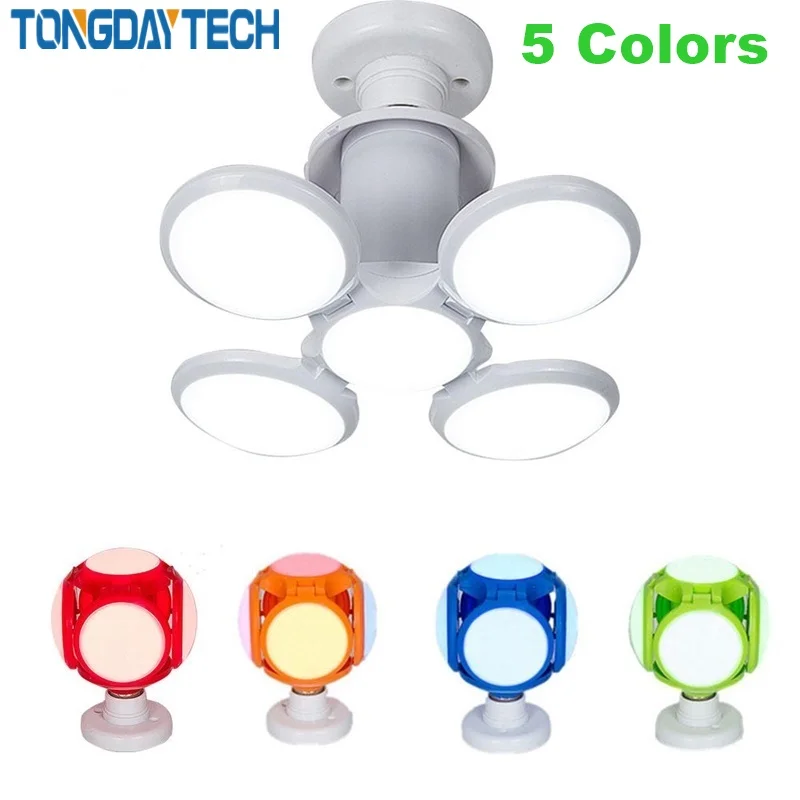TONGDAYTECH 120 светодиодный супер яркий светодиодный складной светильник внутренний светильник s 40 Вт E27 Светодиодный светильник для футбола НЛО лампа AC 85-265 в светодиодный светильник