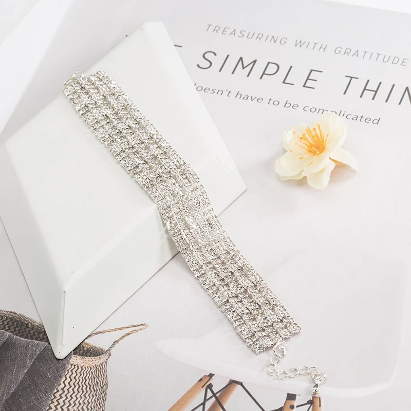 YFJEWE Браслеты Mujer Свадебный Хрустальный Браслет Шарм Femme вечерние ювелирные изделия подарок друг новые модные браслеты для женщин B230