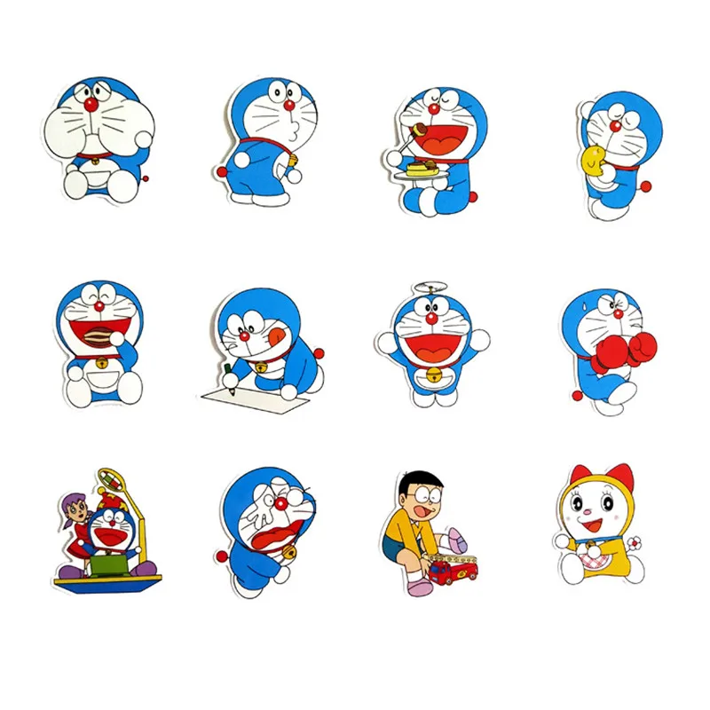 TD ZW 60 шт. Мультяшные Doraemon наклейки s для водонепроницаемых наклеек для ноутбука, мотоцикла, багажа, сноуборда, автомобиля, наклейки Pegatina