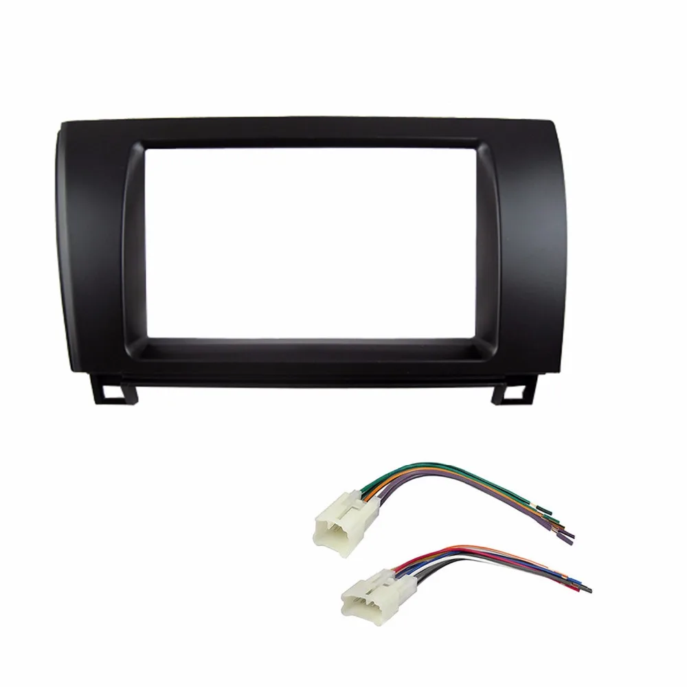 Двойной Din автомобильный DVD Facia жгут для Toyota Tundra Sequoia 2013 + Fascia Dash комплект Установка