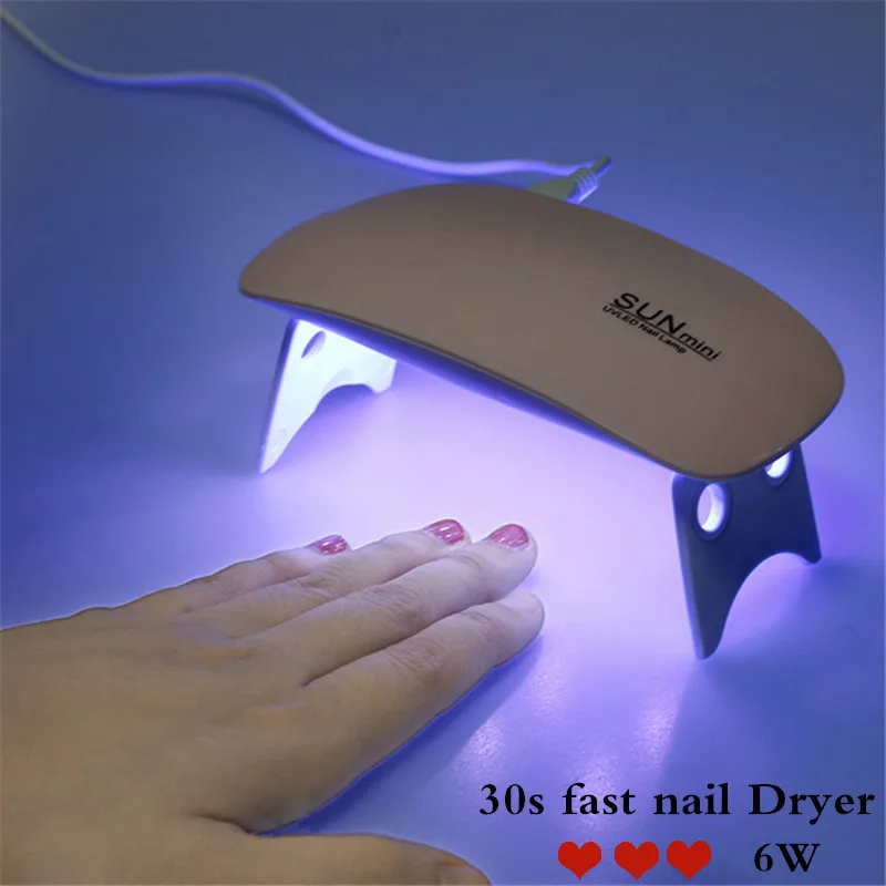 6W-White-Nail-Dryer-Machine-UV-LED-Lamp-Portable-Micro-USB-Cable-30s-Dryer-Nail-UV