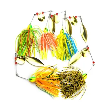 

Fishing Hard Spinner Lure Spinnerbait Buzzbait Pike Bass 16.3g 5pcs/Set