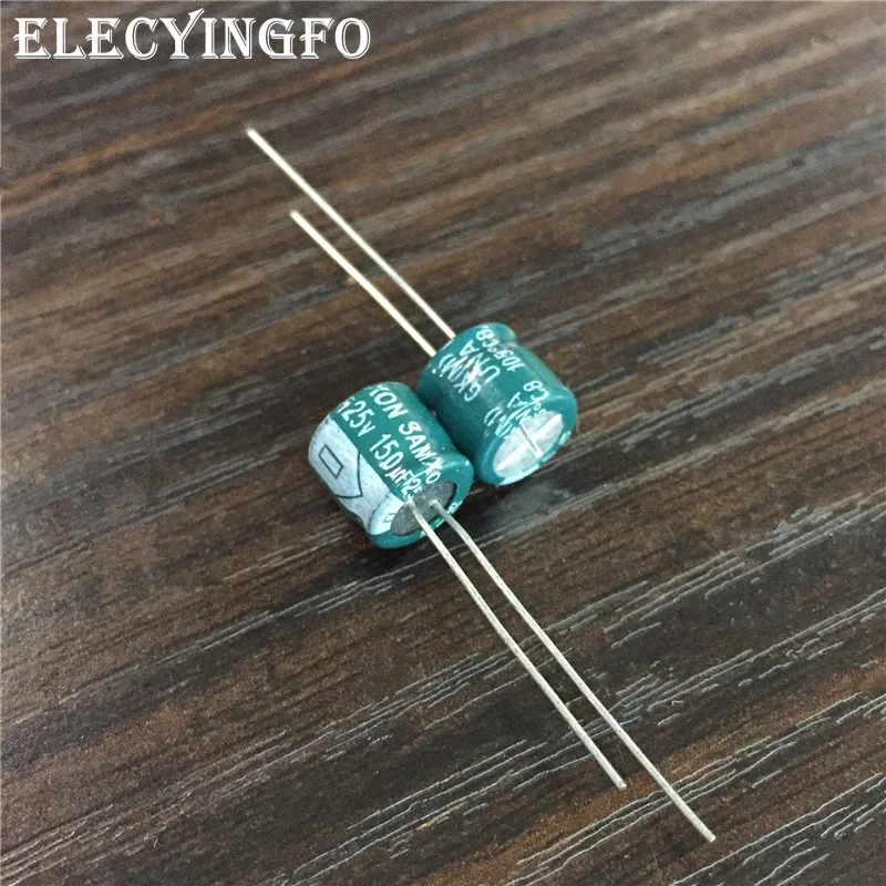 10 шт. 150 мкФ 25V150UF SAMXON GK серии 8x7 мм низкое сопротивление высокий ток пульсации