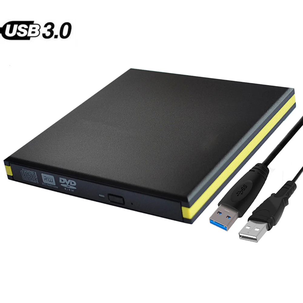Новый внешний привод USB 3 0 для DVD и CD дисков тонкий портативный драйвер ноутбуков HP