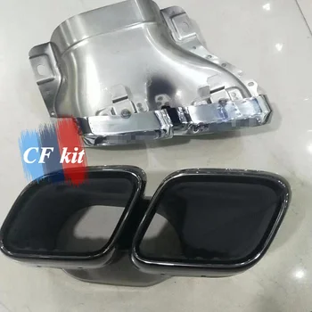 

CF Kit Car Exhaust Pipe Muffler Tips For Mercedes Benz W205 AMG C63 Exhaust tips