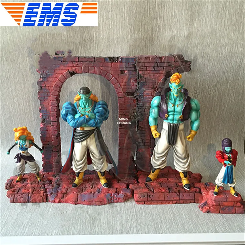 Многоцветный 4 шт./компл. Dragon Ball Z статуя Bojack бюст Contrveryt полноразмерный портрет солдат Zangya анимационная фигурка GK игрушечная коробка 12-30 см V126 - Цвет: Многоцветный
