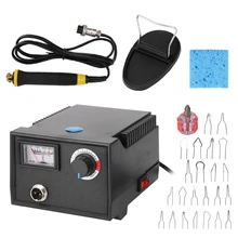 Пирографическая машина для сжигания древесины пирограбадор Регулируемая температура горелки из дерева для прижигания пирографии ручка для тыквы набор инструментов