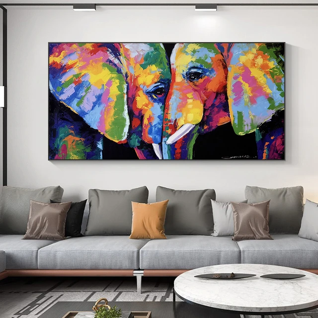 GATYZTORY-Cuadro para pintar por números, pintura acrílica abstracta sobre  lienzo, sala de estar tamaño grande para, 60x120cm - AliExpress