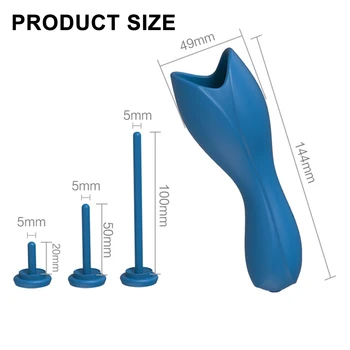 Male Penis Pump Vibrator Urethra Expansion Stimulator for Men Urethra masturbation Penis Plug Erotic Sex Toys Penis Massager 6