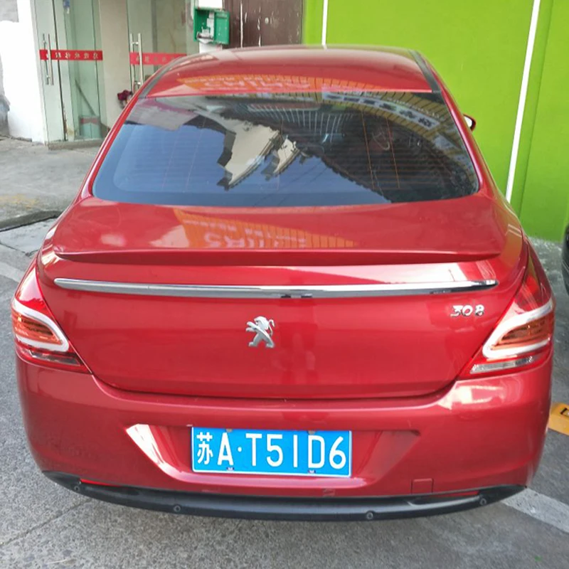 

For Peugeot 308 Spoiler High Quality ABS Material Car Rear Wing Primer Color Rear Spoiler For Peugeot 308 Spoiler 2012-2015
