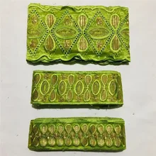 15 ярдовая жемчужная Цветочная абрикосовая вышитая кружевная лента для аппликации нашивки для свадебного платья ткань для шитья XM10183