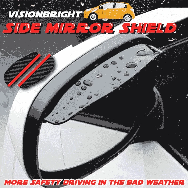 Universal espejo retrovisor para coche lluvia ceja visión trasera de coche automática lado Protector de lluvia nieve guardia sol parasol Protector cuidado de coche