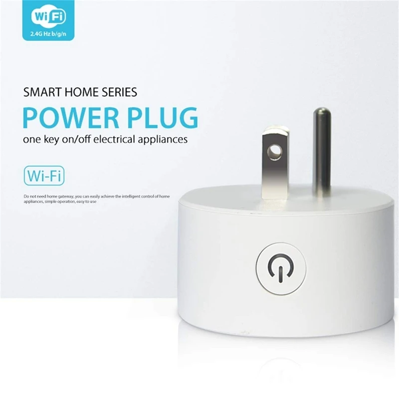 Power Plug& Sockets, Nas-Wr06W Wifi Us Smart Power Plug,With Remote Control Appliance Power On/Off Via App& Timing Function(U