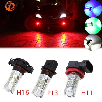 

POSSBAY H11/P13/H16 LED Bulb Car Fog Light Tail Driving Lamp White/Red/Blue/Green Running Reverse 12V-24V Warning Light Headlamp