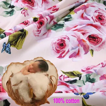 

cotton printed fabric tissus patchwork DIY sewing material baby handwork cloth for bed sheet 100% poplin cotton fabric for dress