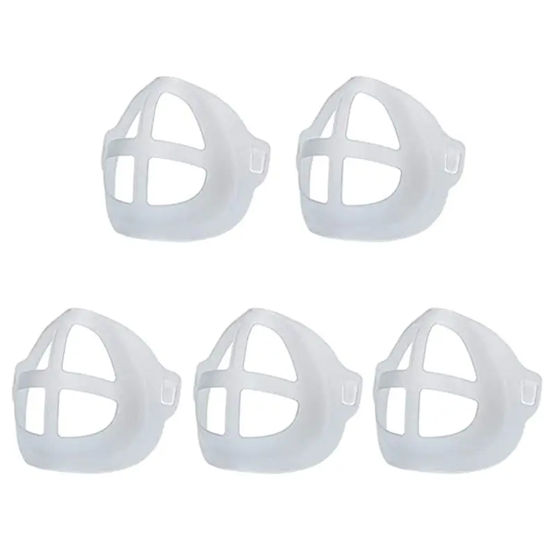 

5Pcs Lipstick Protection Breathable Mask Bracket Prevent Makeup Removal Enhance Breathing Space Mask Nose Pad Bracket