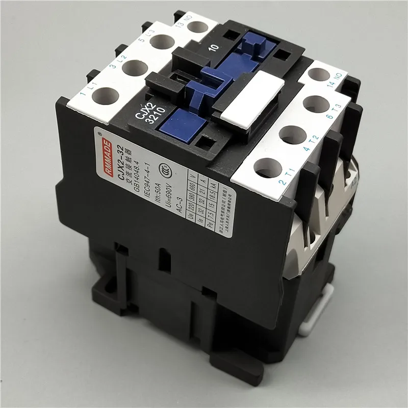 Контактор переменного тока CJX2 3210 32A switch LC1 AC напряжение контактора 380V 220V 110V 48V 36V 24V
