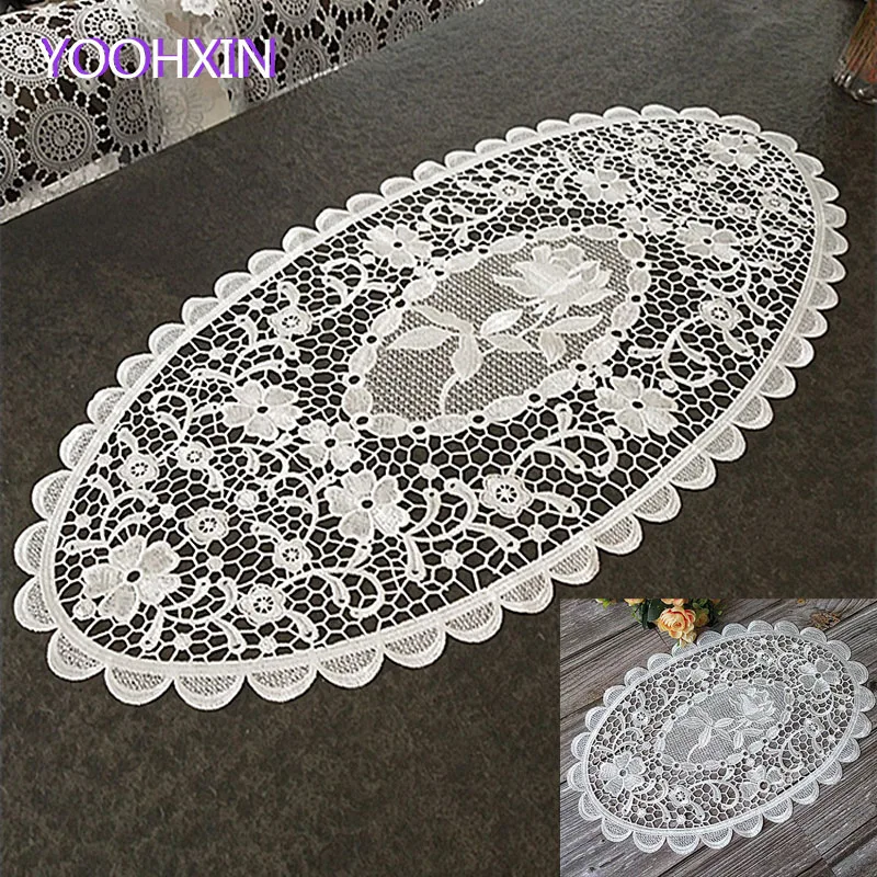 Новинка овальная кружевная коврик с вышивкой подставка для чая кофе кружка кухни