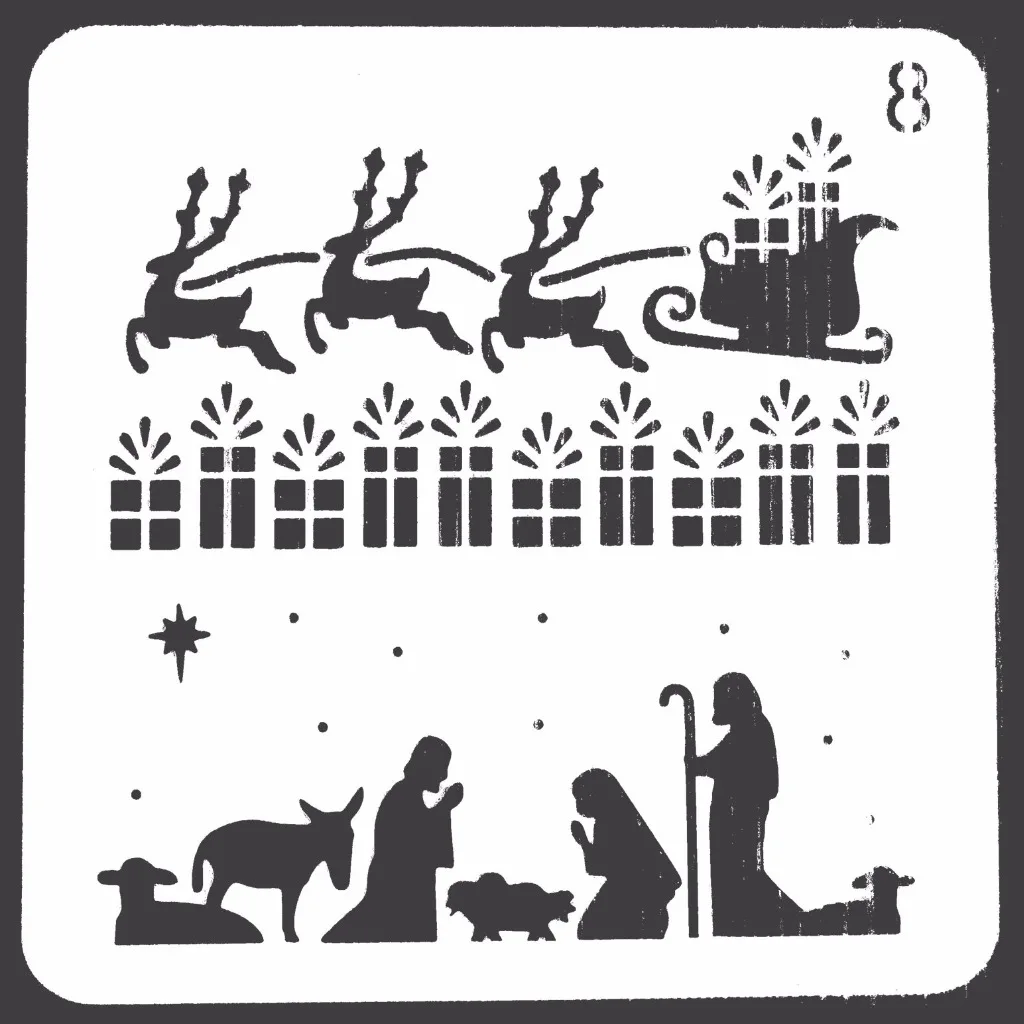 Merry Christmas Layering трафареты для рисунки на стену Скрапбукинг штамп декоративные украшения тисненая картонная открытка шаблон