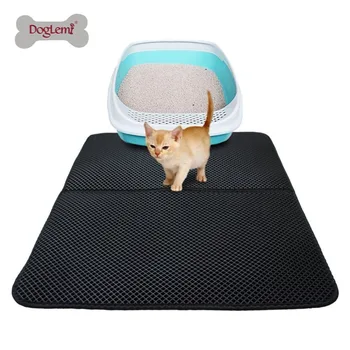 

DogLemi Waterproof Pet Cat Litter Mat Double Layer Litter Bed Pads Trapping Litter Box Mat Pet Product Bed for Cats House Clean
