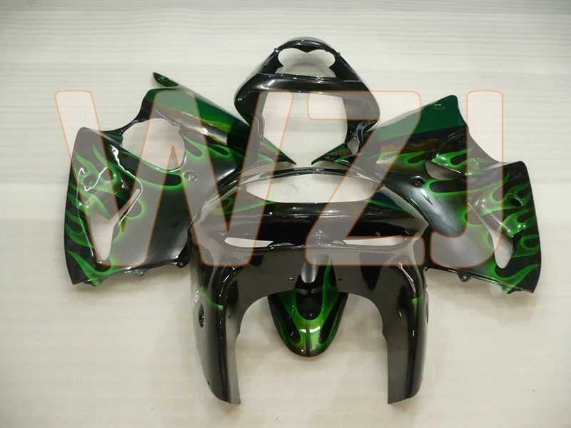 Ninja ZX-6R 1998 мотоцикл обтекатель 636 Pearl 98 жемчуг зеленый пламя кузова Ninja plastic 1998-1999 Пластиковые обтекатели