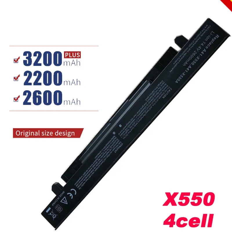 HSW 2600mAh 14 4 V Аккумулятор для ноутбука ASUS A41-X550 X450 X550 X550C X550B X550V X550D X450C X550CA 4CELL Быстрая