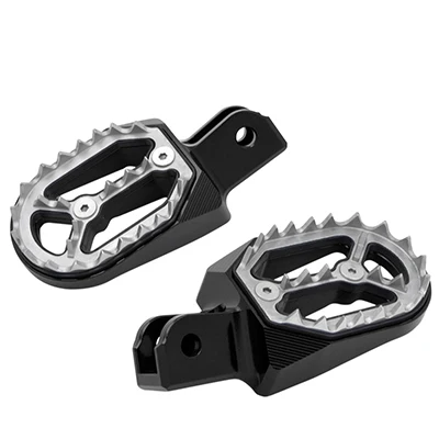 CNC мотоциклетные подножки для Honda CRF230 L CRF230L 2003-2009 Высокое качество грязи велосипед ног CRF230F 2005 - Цвет: Черный
