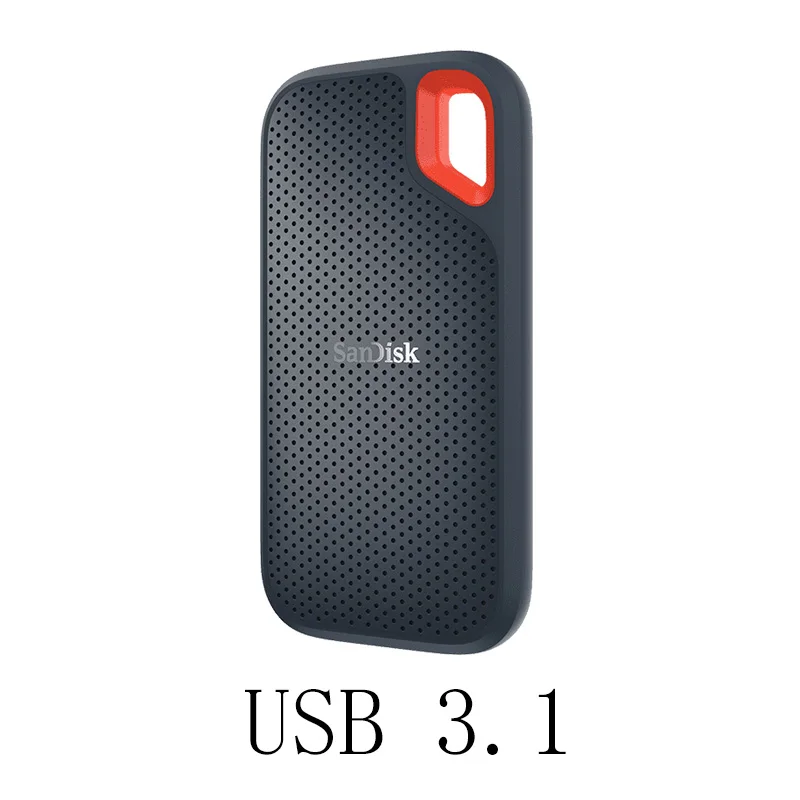 SSDE60 SanDisk Портативный внешний SSD 1 ТБ 500GB 550M внешний жесткий диск SSD USB 3,1 HD SSD жесткий диск 250GB твердотельный диск для ноутбука - Цвет: SSDE60