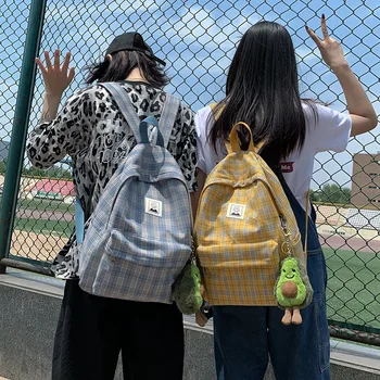 

School Bag Student Junior High School Cool Backpack Cute Campus INS High School Schoolbag for Elementary School Students