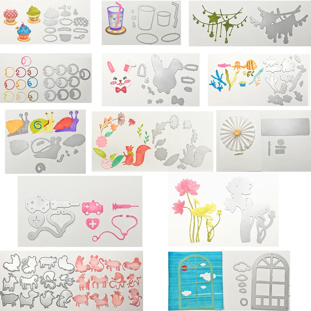 

Cake Drink cup Snail Digital Metal Cutting Dies Stencils For DIY Scrapbooking Decorative Embossing DIY Paper Cards 2019 New