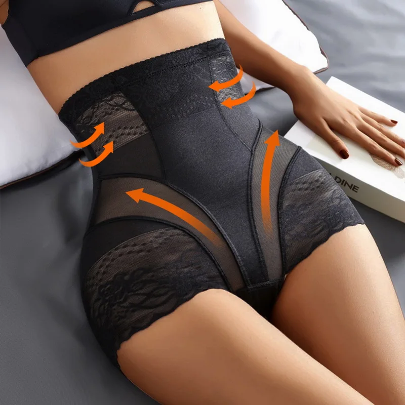 2021 Sexy Shaperwear Women High Waist Trainer Body Shaper Tummy Slim Control Body Shape Belly Underwear Briefs Zipper Panty low back shapewear