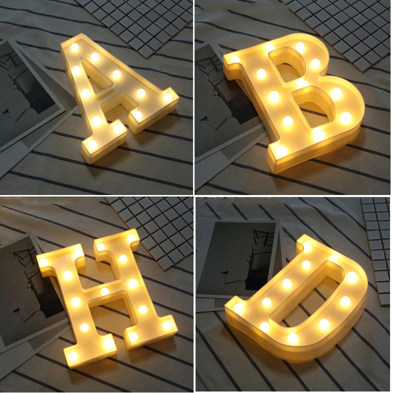Led Letter Lights Sign 26 Alphabet Light Up Marquee Letters Sign For