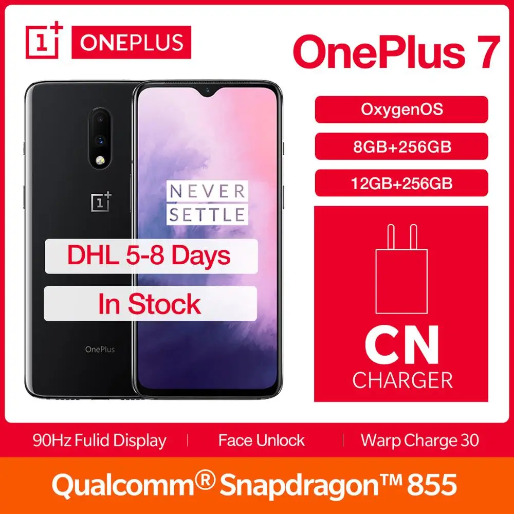  OnePlus 7 8/12GB 256GB Global ROM Smartphone Snapdragon 855 Octa Core 6.41