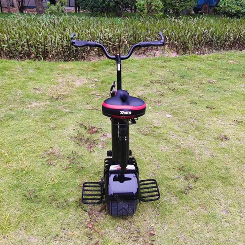 Monociclo elettrico con sedile e maniglia per adulti, scooter autobilancianti, 10 pollici, 1000 W, 60 V, 60 km - immagine 5